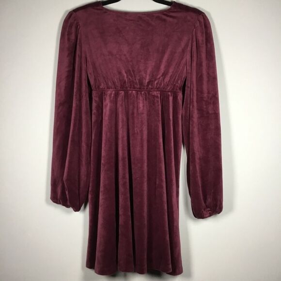 NWT babydoll style dress super soft stretchy puff sleeve witchy whimsygoth Sz XS - Picture 4 of 7